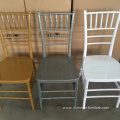 Wedding Banquet Event Plastic white gold chiavari chair